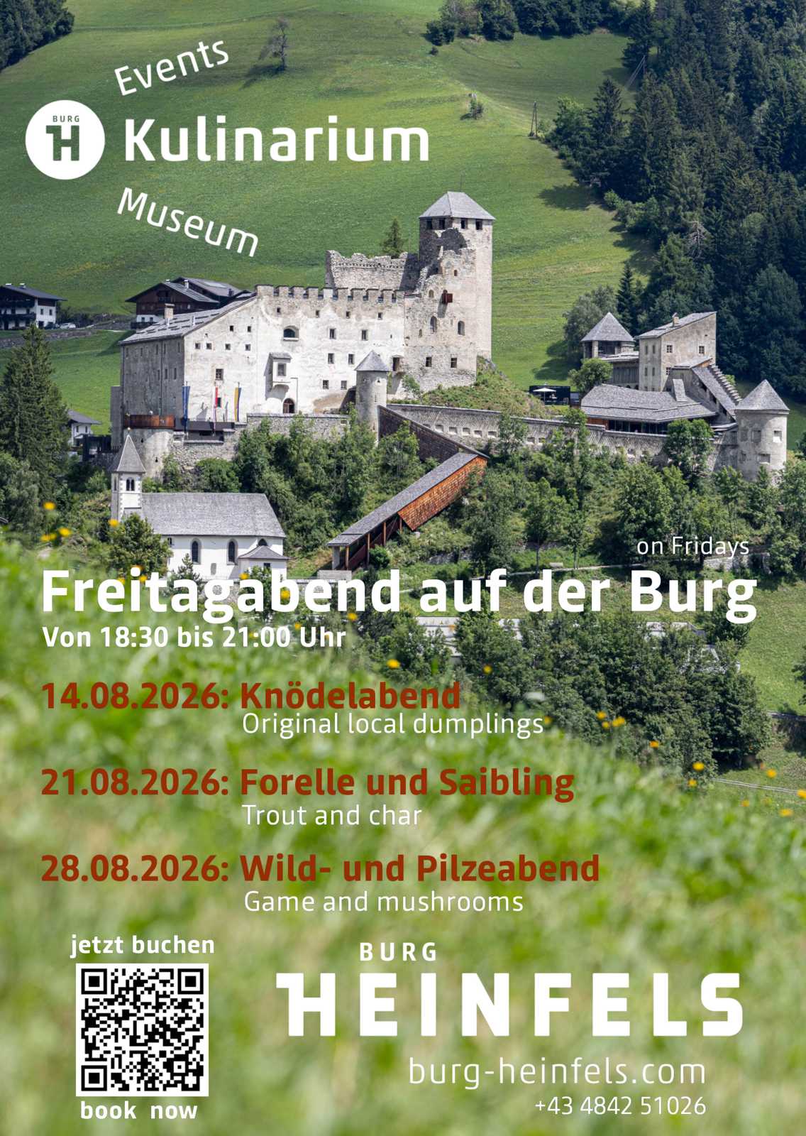 Themenabende im Kulinarium Burg Heinfels